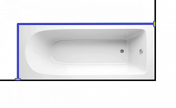 Карниз для ванны Alpen  Fontana  170x75
